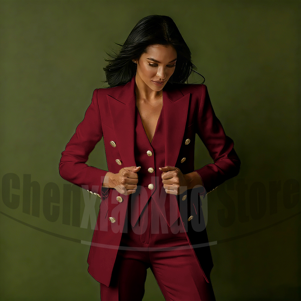Women's Double Breasted Three  - Women Formal Wear With Blazer review and price