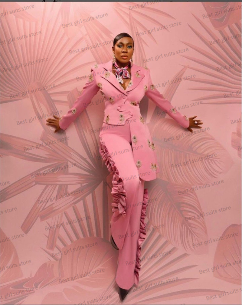 Pink Wedding Women Suit Set Bl - Women Formal Wear With Blazer review and price