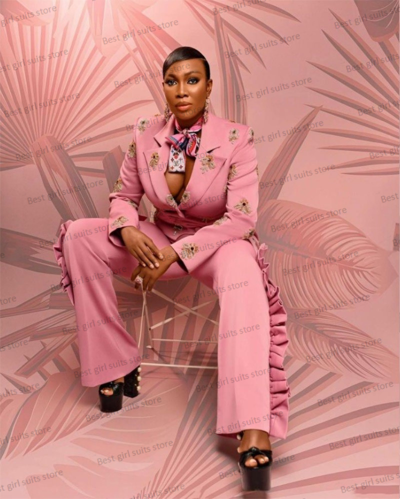 Pink Wedding Women Suit Set Bl - Women Formal Wear With Blazer review and price