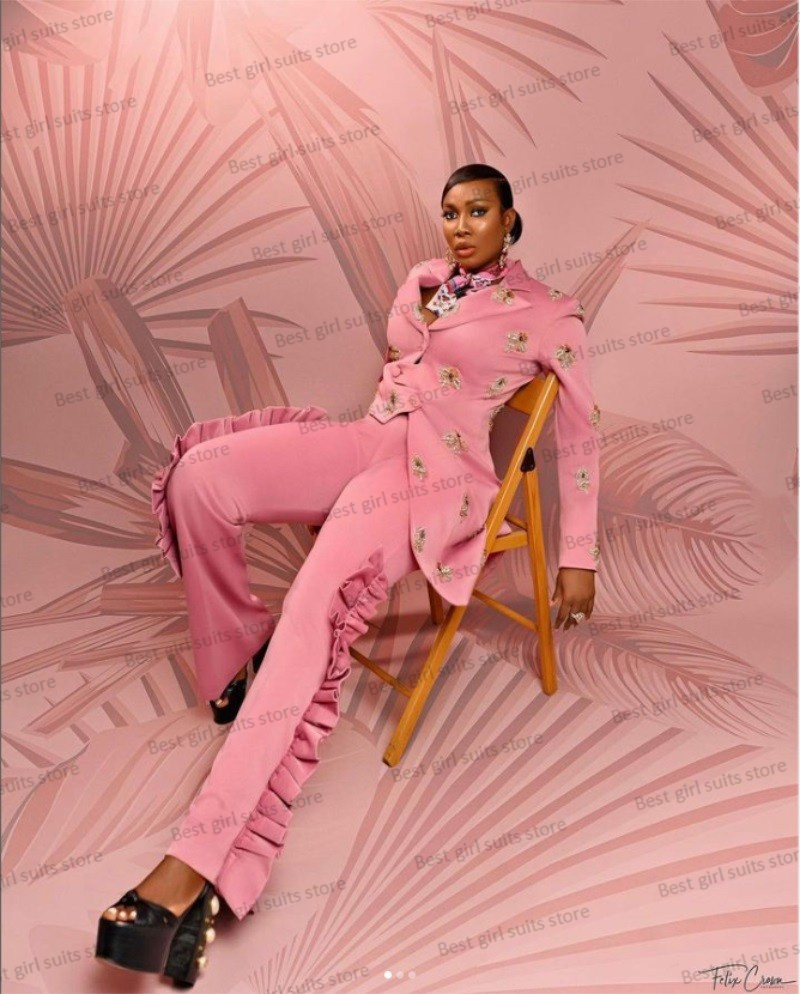 Pink Wedding Women Suit Set Bl - Women Formal Wear With Blazer review and price