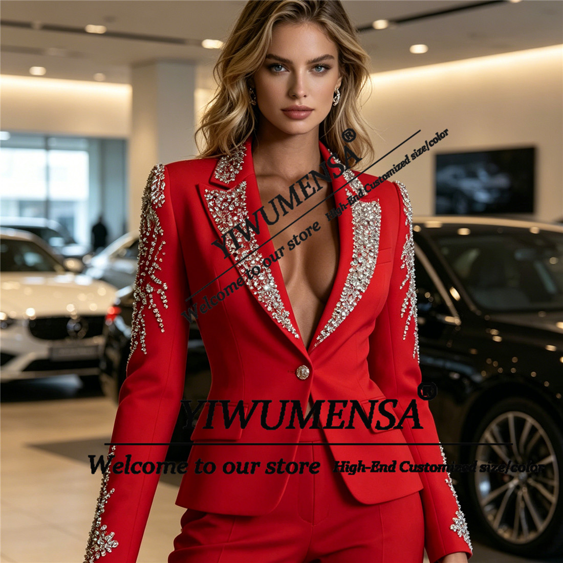 Luxury Women Suits 2 Pieces Se - Women Formal Wear With Blazer review and price