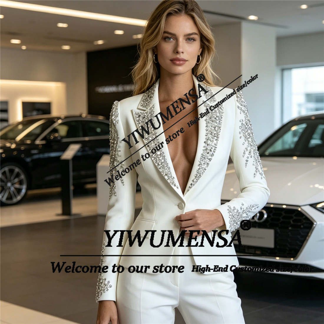 Luxury Women Suits 2 Pieces Se - Women Formal Wear With Blazer review and price