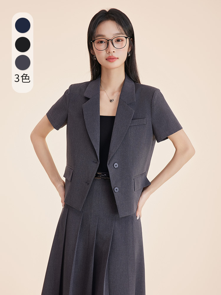 Gray women's suit set for autu - Women'S Formal Wear Petite review and price