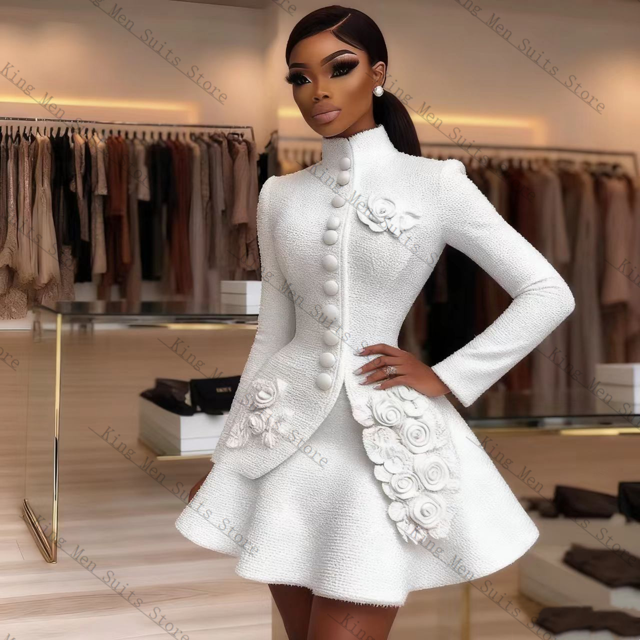 Luxury White Women Suit Set 2  - Women Luxury Formal Wear review and price