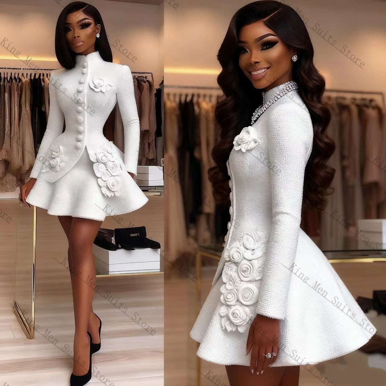 Luxury White Women Suit Set 2  - Women Luxury Formal Wear review and price