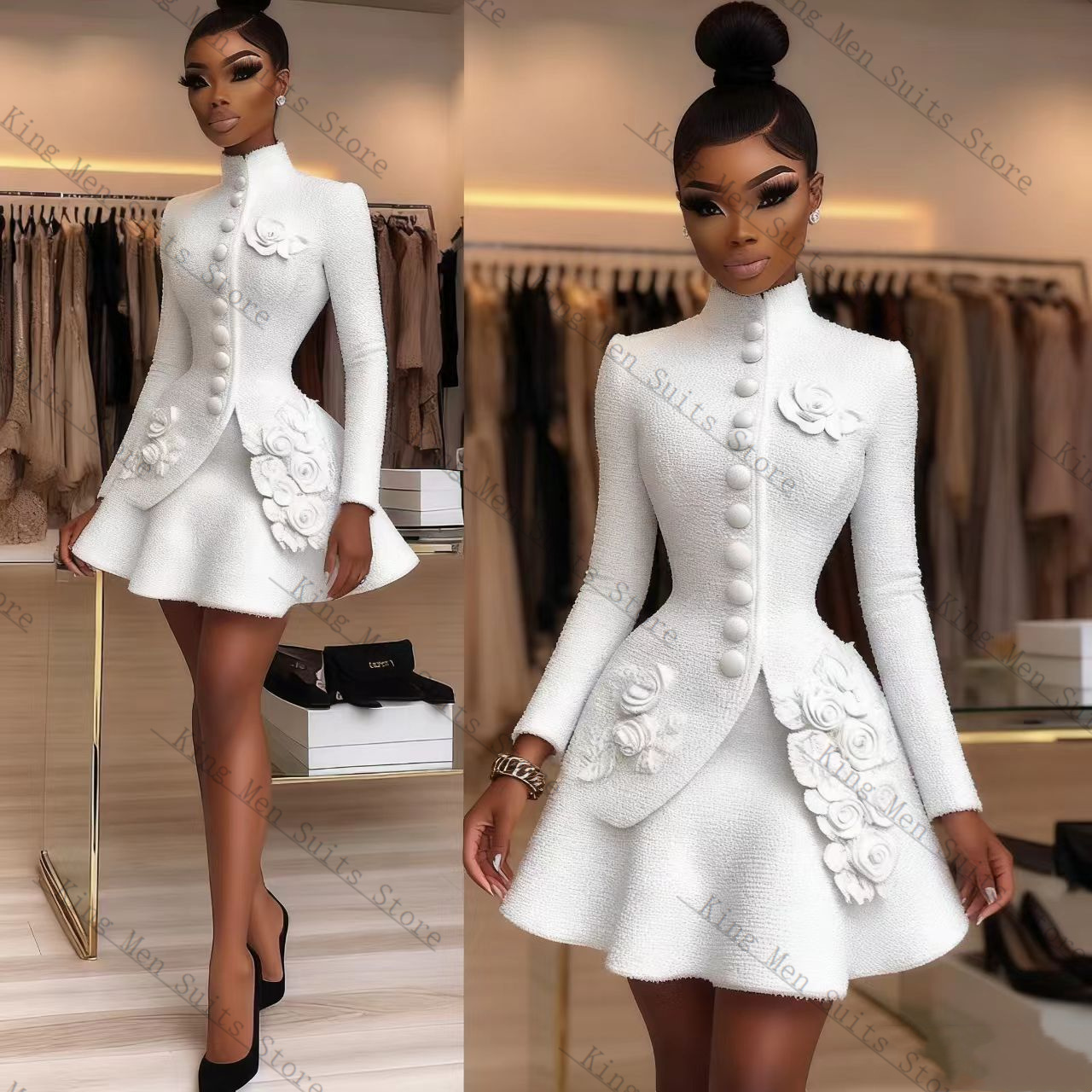 Luxury White Women Suit Set 2  - Women Luxury Formal Wear review and price