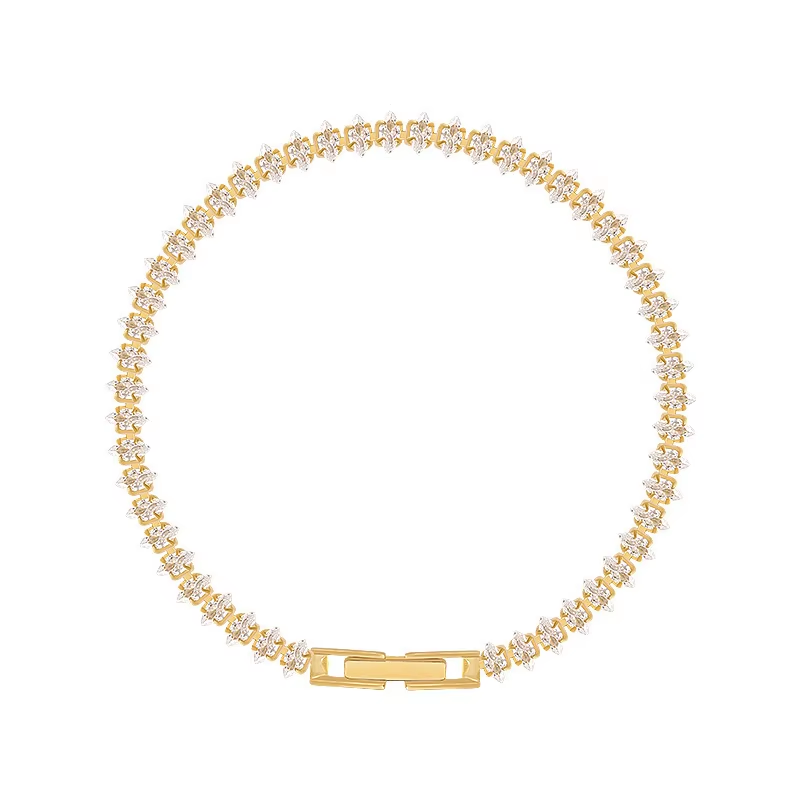 Dainty Gold CZ Bracelet – Wome - Women Luxury Formal Wear review and price