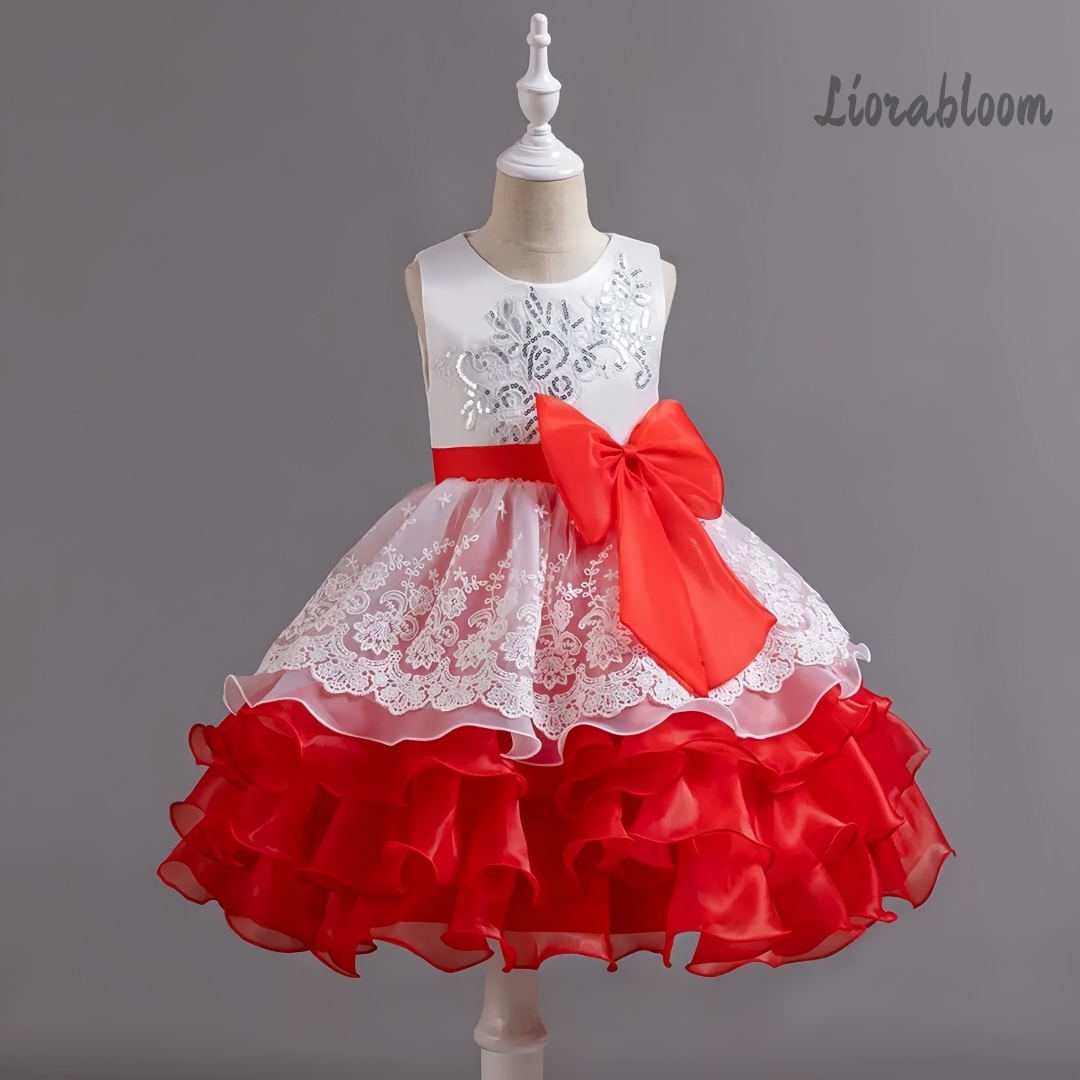 Girls' Dress With Large Bow Sl - Formal Wear Gowns For Women review and price