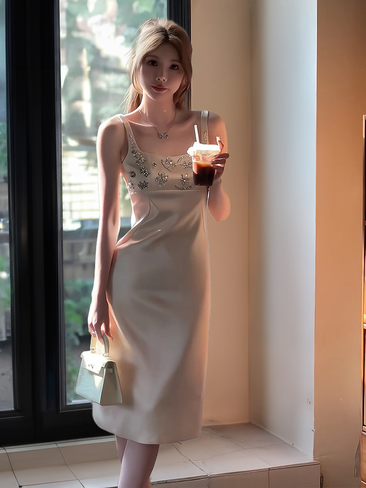 Elegant Heavy Work Satin Eveni - Women Luxury Formal Wear review and price