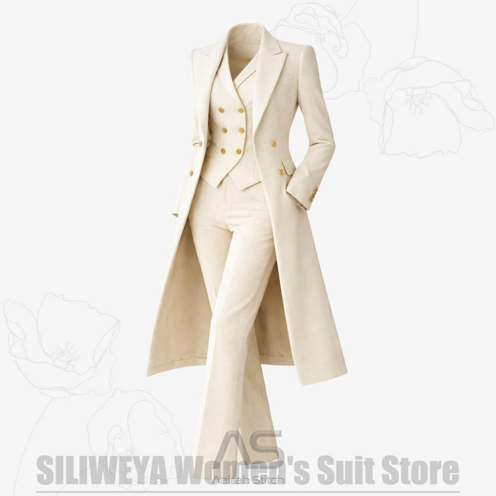 Women's Suit 3 Piece Double Br - Women Luxury Formal Wear review and price