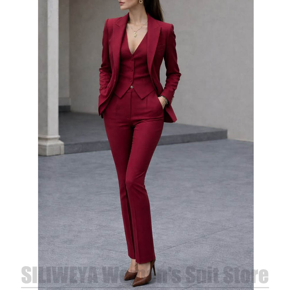 Women 3 Piece Suit Set Blazer  - Women Formal Wear With Blazer review and price